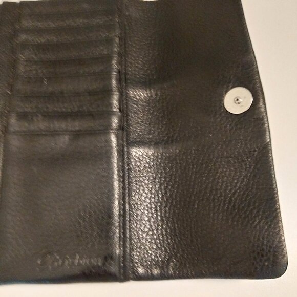 💗Brighton Black Pebbled Leather Wallet  7x4 "Songbird" EXC💗 - Picture 4 of 5